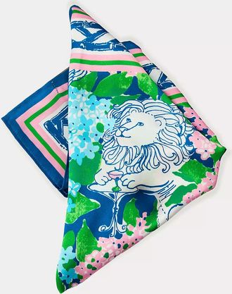 Lilly Pulitzer Lydia The Lion Silk Scarf