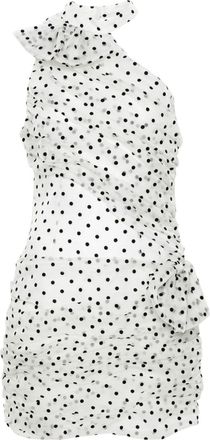 Alessandra Rich polka-dot organza mini dress - women - Silk/Silk - 42 - White