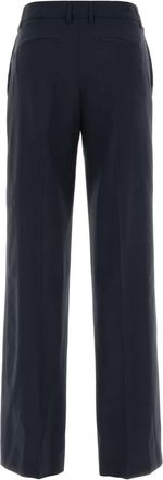 Pantaloni Torino Womens Francoise Trousers Navy Virgin Wool