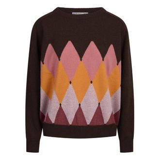 Ballantyne Maglione Girocollo in Cashmere - - Knitwear - Donna - Multicolore - XS