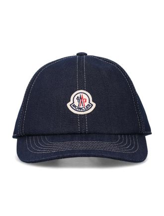 Moncler Navy Blue Logo Baseball Hat
