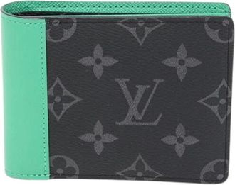 Louis Vuitton Pre-owned Wallets, female, Multicolor, Size: ONE SIZE Pre-owned Monogram Eclipse Bi-fold Wallet