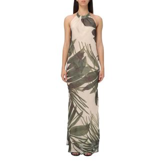 Hanita Elegante Maxi Jurk All-Over Print - Dames - Maxi kleedjes - Veelkleurig - S - Kleedjes