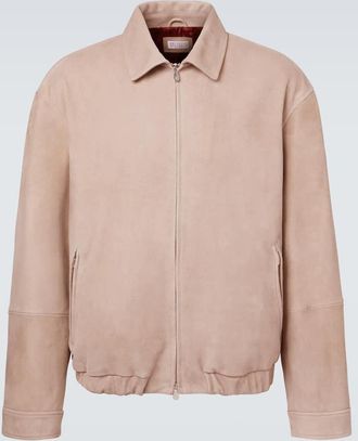 Brunello Cucinelli Suede blouson jacket