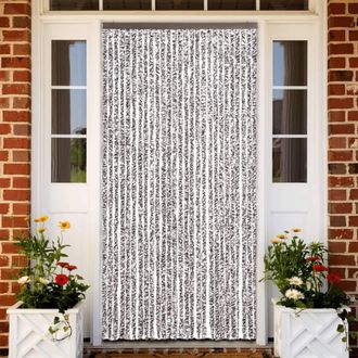vidaXL Vidaxl - Cortina Mosquitera Chenilla Marr&oacute;n Y Beige 118x220 Cm