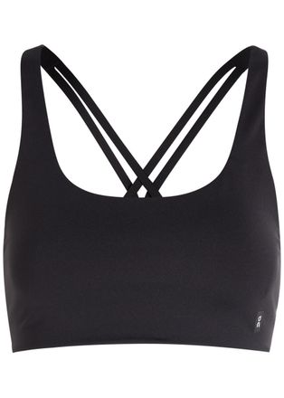 On Studio Stretch-jersey bra top - Black - S (UK8-10 / S)