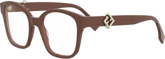Fendi Accessoires, unisex, Beige, ONE Size, Fe 50135I Optisch Montuur
