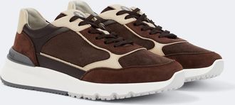 Brunello Cucinelli Zapatillas de ante con piel