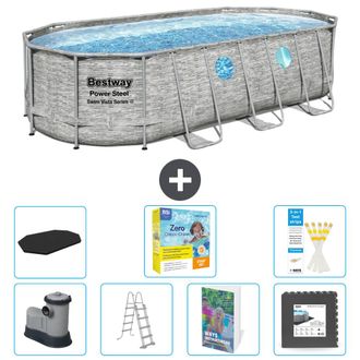 Bestway Piscina Bestway Power Steel Oval - 549x274x122 Cm - 8-piezas S607