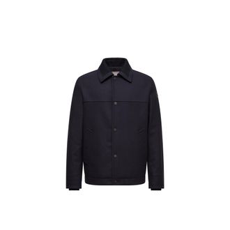 Moncler Moncler Emilion Wool Blend Shirt Jacket, Men, Blue, Size: 0