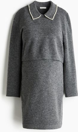 H&M MAMA 2-teiliges Set in Strick - Grau