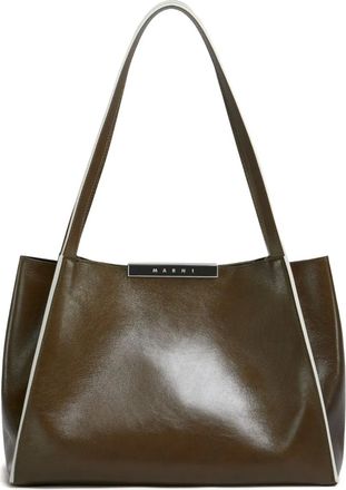 Marni Borsa tote in pelle - Marrone