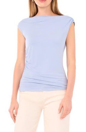 Halogen Cowl Neck Sleeveless Top in Blue Fog at Nordstrom Rack, Size X-Small