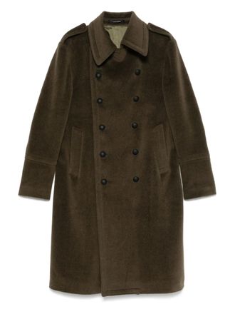 Tagliatore double-breasted coat - men - Virgin Wool/Cupro - 54 - Green