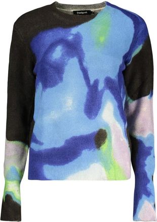 Desigual Jers Clouds Lacroix Sweater - Knitwear - Mujer - Azul - XS