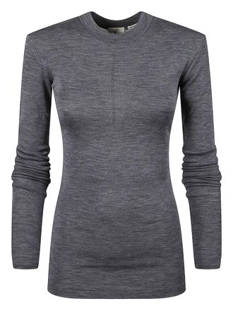 Bite Studios long-sleeved jersey T-shirt - women - Merino - M - Grey