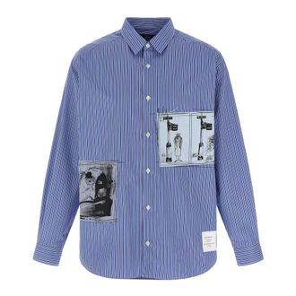 Comme Des Gar&ccedil;ons Striped Cotton Poplin Shirt