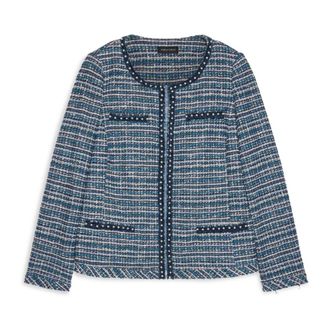 Fiorella Rubino Dames, Jassen, Blauw, Maat: 2XL Katoen