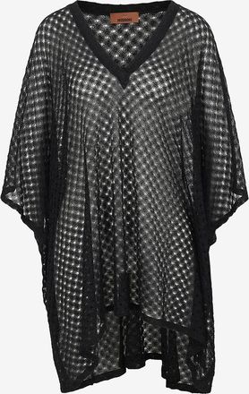 Missoni Weiter Strand-&Uuml;berwurf aus Lurex-Lochstrick