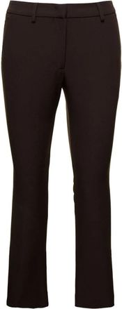 Pantaloni Torino Slim-fit Broeken - Dames - Wijde Broeken - Bruin - S - Polyester - Broeken