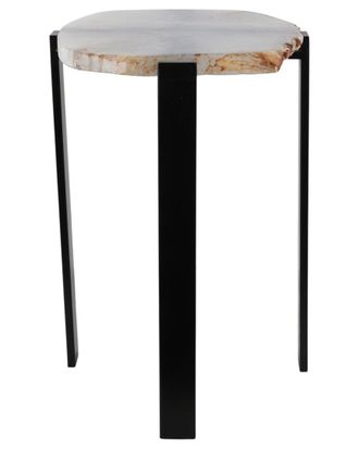 Sagebrook Home 20X18in Raw Edge Agate Accent Table