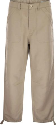 Brunello Cucinelli patch-pocket drawstring trousers - Brown