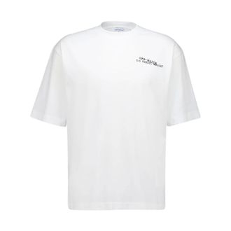 Off-white Type Arrow Cotton T-Shirt - male - Off White - T-Shirts - White - XS - Tops