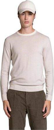 IMPURE Trent Ronde Hals - Heren - Ronde hals truien - Beige - XL - Wol - Truien & Vesten
