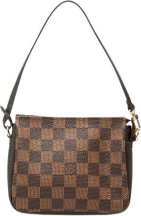 Louis Vuitton Pre-owned Trousse Pochette - Dames - Pre-owned - Bruin - Maat: ONE Size Leer