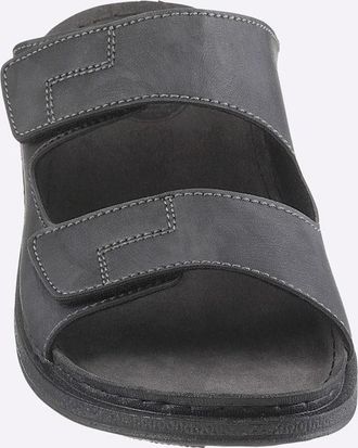 Franken Schuhe Pantolette FRANKEN-SCHUHE, Herren, Gr. 40, schwarz, Lederimitat, Schuhe Pantolette