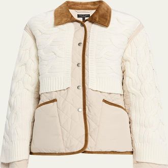 Rag & Bone Ivy Mixed-Media Jacket