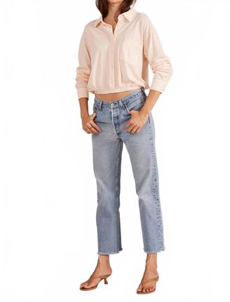 bobi Chloe Button Up Top In Cream