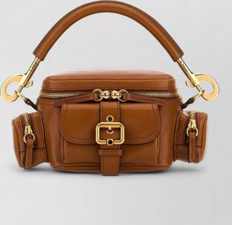 Chlo&eacute; leather camera shoulder bag top handle