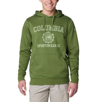 Columbia Mens Trek Hoodie Hooded Sweatshirt, Canteen/CSC Emblem, S