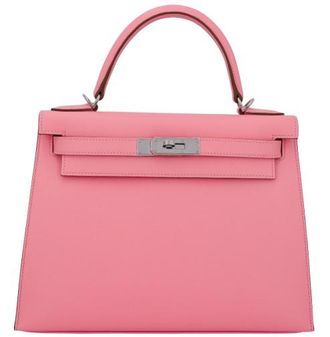 Hermès Kelly 28 Sellier in Rose Confetti Epsom Leather with Palladium Hardware