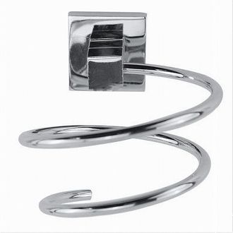 Trade Shop Trade Shop - Secador De Pelo De Pared Doble Moderno Soporte Ba&ntilde;o Cuadrado 59189