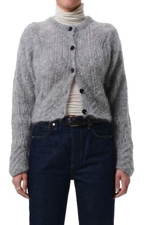 Citizens Of Humanity Odette Fuzzy Cardigan in Heather Grey L at Nordstrom, Size Medium