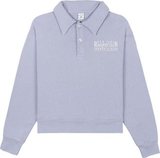 Sporty & Rich NY Racquet Club cotton polo - women - Cotton - L - Blue