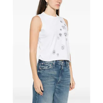 Mother Graphic Print Tank Top - White