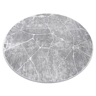 RugsX Rugsx - Alfombra Mefe Moderna Circulo 2783 M&aacute;rmol - Structural Dos Niveles De Vell&oacute;n Gris Grey Circulo 100 Cm