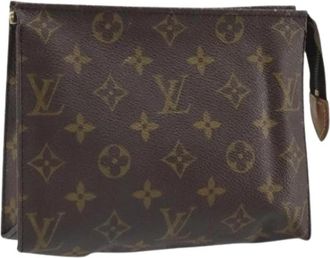 Louis Vuitton Pre-owned Vintage Clutch - Dames - Vintage Clutch - Bruin - ONE Size - Leer - Vintage