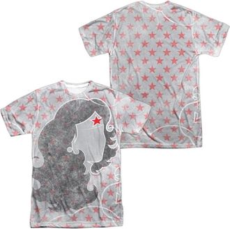 Gildan DC Comics Wonder Woman Inline (Front/Back Print) Short Sleeve Adult Poly Crew Tee / T-Shirt