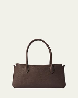 The Row Pebbled Leather Top Handle Bag