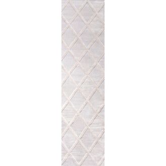 Jonathan Y Designs Salines Diamond Trellis Indoor/Outdoor Area Rug in Ivory at Nordstrom, Size 3Ft 0In X 5Ft 0In