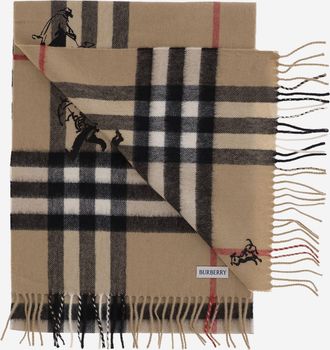 Burberry Check Cashmere Scarf - Beige