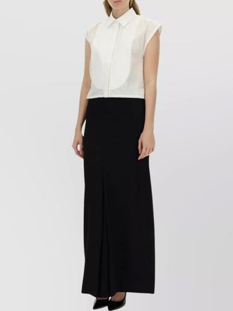Victoria Beckham short sleeve cotton blouse