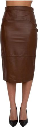 Max Mara Mujer, Faldas, Marr&oacute;n, Talla: S