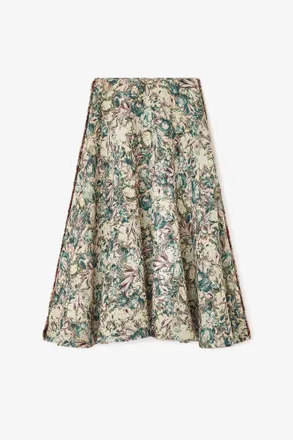 Ganni Tapestry Long Circle Skirt - Size 2 Mixed