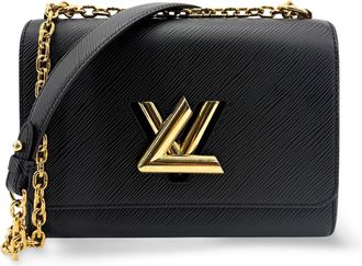 Louis Vuitton Twist Epi Leather Black Leather Handbag (Pre-Owned)