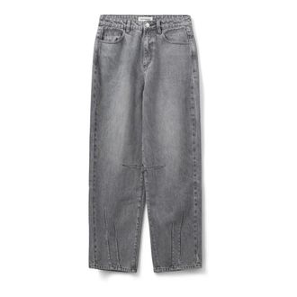 Sofie Schnoor Loose Fit Jeans, female, Gray, XL, Stone Grey Jeans for Men